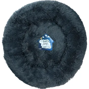 Pelíšek pro psa Let's Sleep Donut pelíšek tmavě šedý 60cm