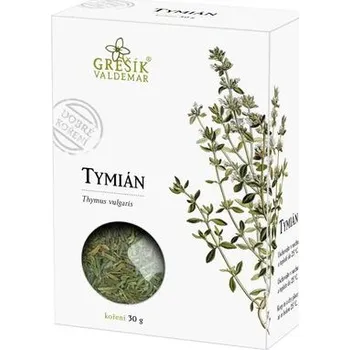 Koření Valdemar Grešík - Natura s.r.o. Tymián 30 g GREŠÍK Dobré koření