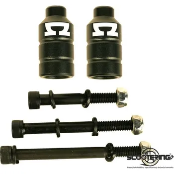 Kolečko ke koloběžce Pegy AO ALU 25x52mm | sada 2ks | BLACK