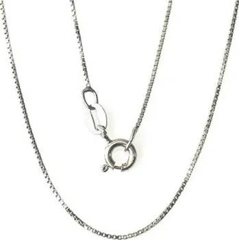 Řetízek Ráj snubních prstenů | Zlatý řetízek z bílého zlata 50 cm - skladem - 4129