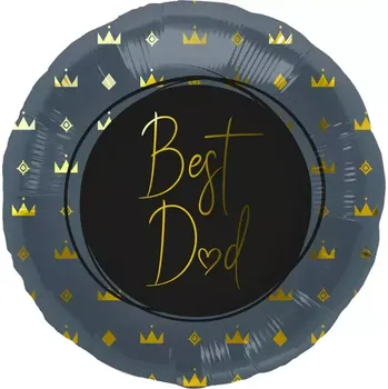 Balónek Foliový balonek modrý Best Dad 45 cm