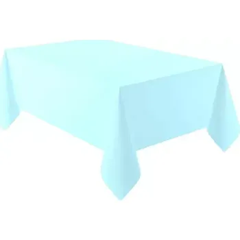 Jednorázový ubrus Plastový ubrus světle modrý 137 x 274 cm