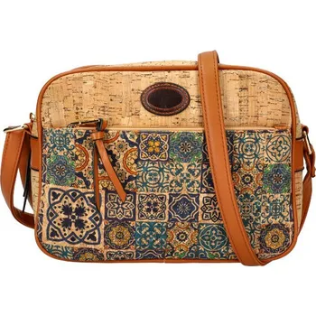 Crossbody dámská kabelka v korkovém designu A2132 typ 8