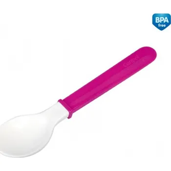 Příbor Canpol babies Měkká lžička Barva: Růžová