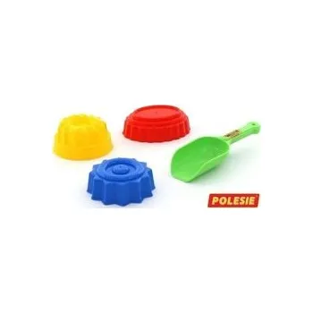 Hračka na písek Sada na p. č. 421: Lopatka č.13, formičky Cukroví 3 ks../+1