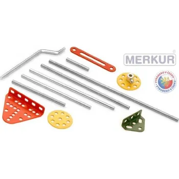 Stavebnice Merkur Merkur ND104 Hřídelky a kola kovová