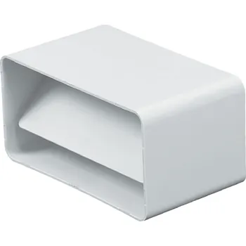 Ventilační potrubí Spojka plochého kanálu s klapkou 110 55 mm