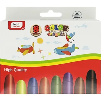 Magnetická kreslící tabulka CreaFun - Voskovky Super Jumbo 8 barev