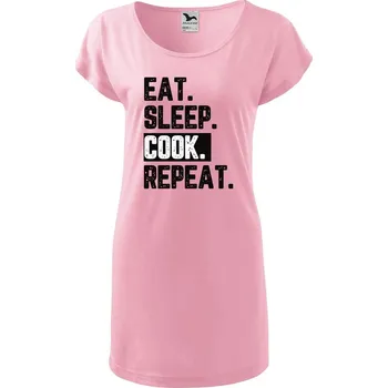 Dámské tričko DOBRÝ TRIKO Dámské tričko/šaty s potiskem Cook Velikost: XS, Barva: Růžová