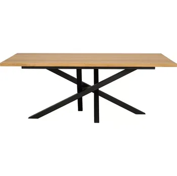 Jídelní stůl Drewmax ST377 140x90 jídelní stůl masiv dub/kov