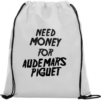 Sportovní vak Vak na záda - Need money for Audemars Černá