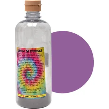 Speciální výtvarná barva Batika za studena Terno 30g v láhvi 500ml šeříková fialová