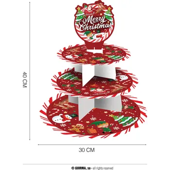 Guirma 3-patrový vánoční tác 40x30 cm