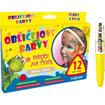 Speciální výtvarná barva Barva na obličej žlutá