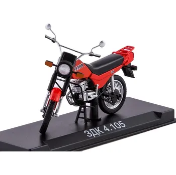 autíčko ZDK - 4.105 motorka 1:24 - MODIMIO Collections časopis s modelem #57 ZDK - 4.105 - model motorky