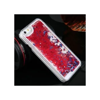 Pouzdro na mobilní telefon Apple iPhone 5 5S 5G - Přesýpací zadní kryt telefonu - Červený