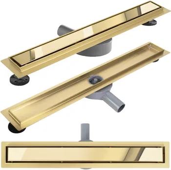 Odvodňovací žlab Odtokový žlab REA NEOX PRO 90 cm, zlatý