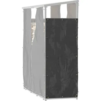 Outsunny sada 2 obalů na stojan na palivové dřevo, 148 x 62 cm, voděodolný 600D Oxford, UV ochrana, obal na stojan na palivové dřevo, pro stojan na palivové dřevo 62-66D x 185H cm, černý | Aosom