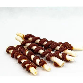 Pamlsek pro psa Maced Dog Snack MACED HOVĚZÍ TYČ S JEHNĚČÍM 500G