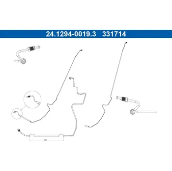 Brzdová hadice Brzdová hadice ATE 24.1294-0019.3