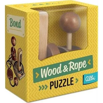 Hlavolam ALBI Dřevěný provázkový hlavolam - Pouta