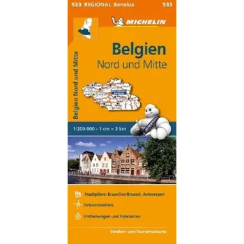 Michelin Karte Belgien Nord und Mitte