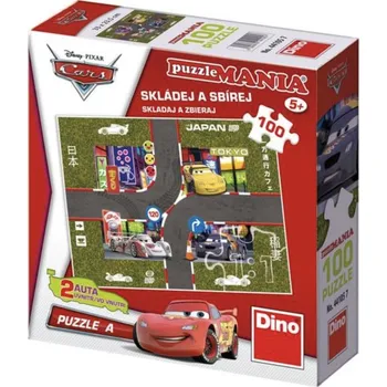 Puzzle DINO Cars - A, 100 dílků
