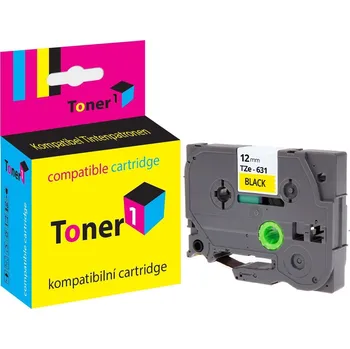 Páska Brother TZE-631 ( TZE631 ) Black/Yellow 12mm x 8m kompatibilní Toner1