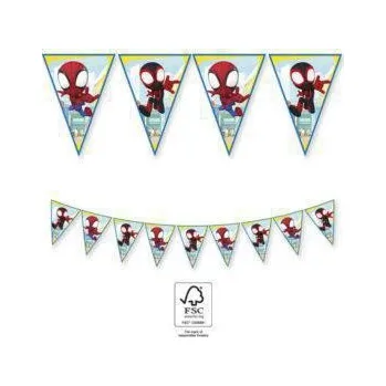 Procos EKO Vlaječková girlanda - Spidey (Marvel) - 9 vlajek
