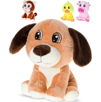 plyšák PLYŠ Zvířátko baby sedící 14cm 4 druhy (plyšová hračka)