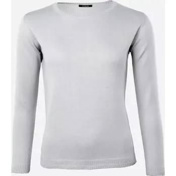 Dámský svetr Dámský vlněný svetr Merino Blend Šedá M