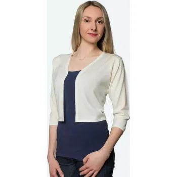 Dámské tričko Dámské vlněné bolerko 3/4 Merino Béžová Béžová M