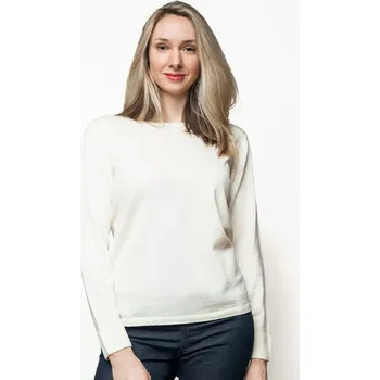 Dámský svetr Dámský vlněný svetr Merino Smetanová S