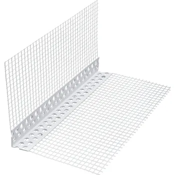 Stavební profil Kombi lišta rohová (PLAST) s tkaninou 10 cm 2,5 m