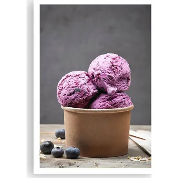 Obraz Plakát na zeď bez rámu 70x100 zmrzlina foto-obraz plakáty do obýváku ložnice