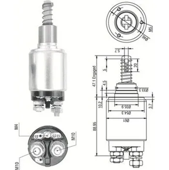 Elektromagnetický spínač, startér MAGNETI MARELLI 940113050255