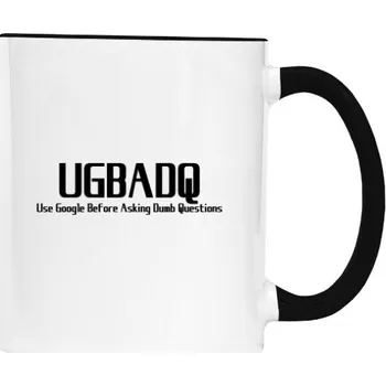 Hrnek malý barevný s potiskem Používej Google