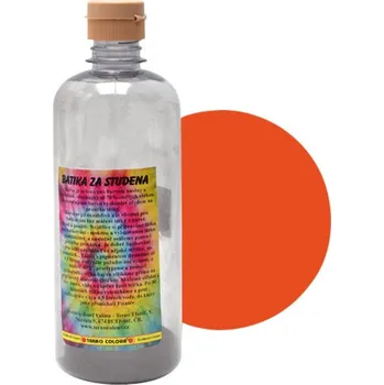 Speciální výtvarná barva Batika za studena Terno 30g v láhvi 500ml oranžová
