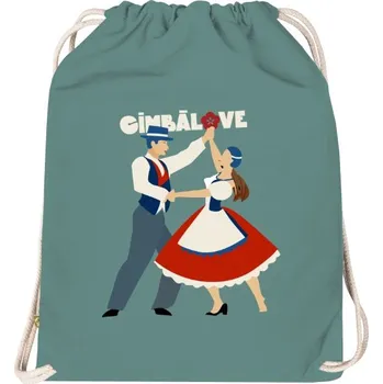 Sportovní vak Vak na záda Organic s potiskem Tanečníci na vaku