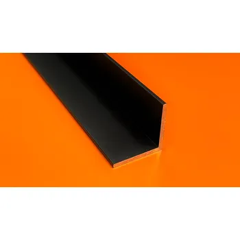 Stavební profil Hliníkový profil L (HL25 černý elox.) (6000 mm)