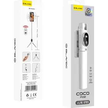Stativ Selfie tripod tyč Blavec Coco P02 Bluetooth 0,7 m (SSCP02-TRW07) bílá