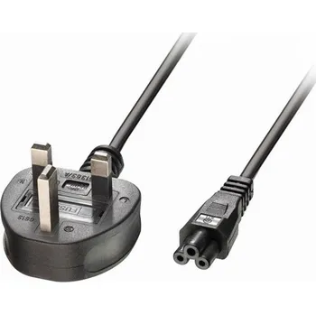 Napájecí kabel Lindy UK - napájecí kabel C5, 2m, černý (30409)