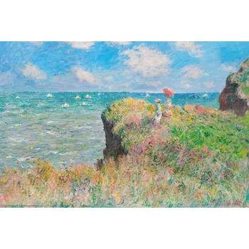 Plakát Plakát, Obraz - Cliff Walk at Pourville, Claude Monet