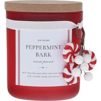 Svíčka DW HOME Vonná svíčka ve skle Peppermint Bark, střední