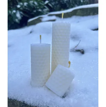 Svíčka Včelařství Thomayer Svíčka z mezistěn Bílá Velikost: 7 x 3 cm 20g