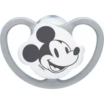 NUK Silikonové šidítko Dudlík Space Disney Mickey Mouse Vel. 6-18 m Šedá