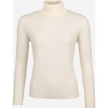 Dámský svetr Dámský vlněný rolák Merino Smetanová XL