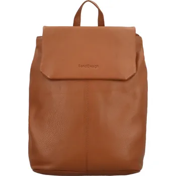 Dámský kožený městský batoh světle hnědý - SendiDesign Rudolph hnědá