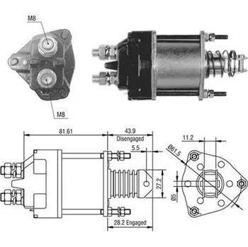 Elektromagnetický spínač, startér MAGNETI MARELLI 940113050391