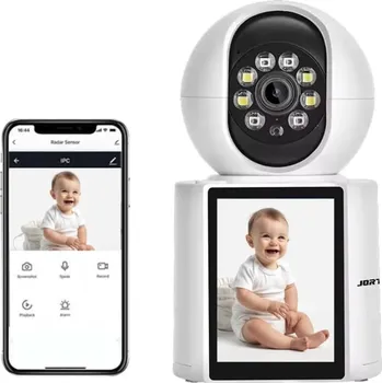 Bezpečnostní kamera inteligentní kamera pro videohovory (JORTAN 5MP inteligentní kamera pro videohovory+ detekce pohybu)